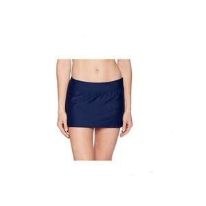 Coastal Blue Swimwear Skirt With Brief Bikini Bottom Navy Size S